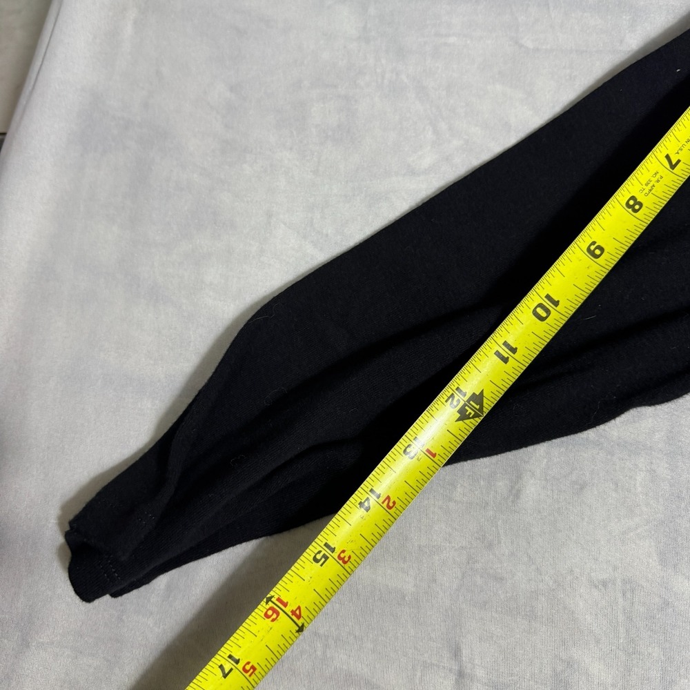 Lauren Ralph Lauren Womens Blouse Top Black‎ Gold Buttons Pocket Henley Neck L - Picture 14 of 15